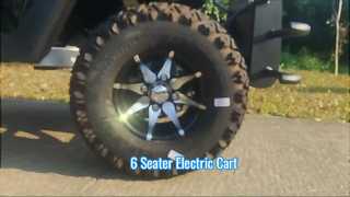 تقدم M1S4 + 2FF تصميمًا جديدًا لعربة الجولف الكهربائية ذات 6 مقاعد مع بطارية 48 فولت مع شهادة CE لك